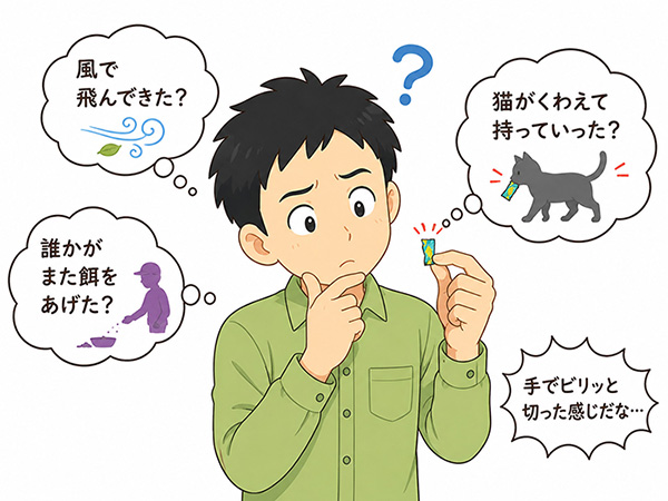 誰が餌をやっている?